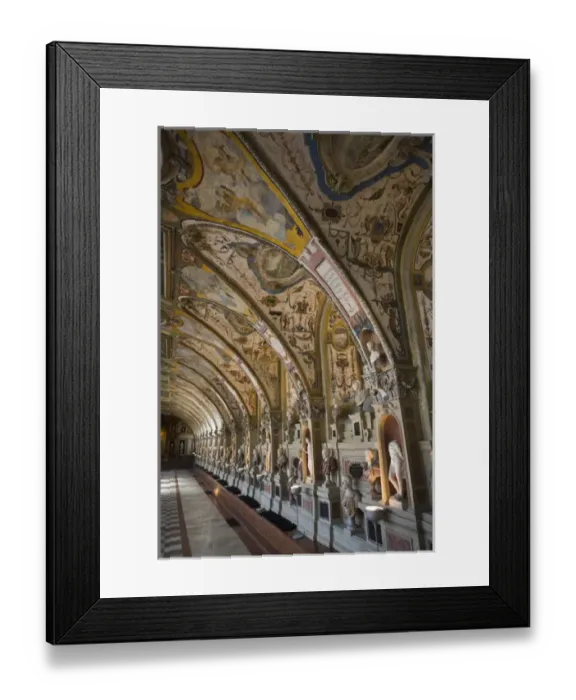 Framed Print : GERMANY, Bayern-Bavaria, Munich. Residenzmuseum, vaulted ceiling of the Antiquarium