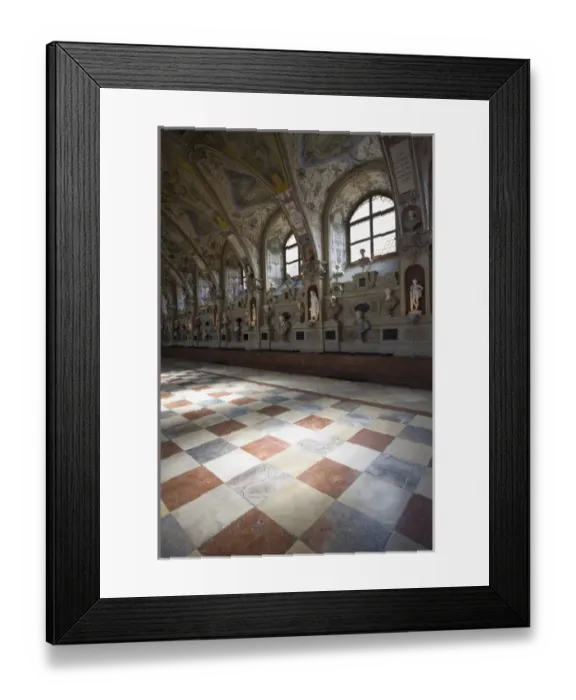 Framed Print : GERMANY, Bayern-Bavaria, Munich. Residenzmuseum, vaulted ceiling of the Antiquarium