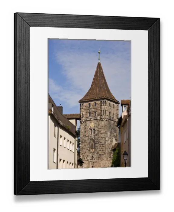 Framed Print : GERMANY, Bayern-Bavaria, Nuremberg. Tiergartnertor Tower Framed Print : GERMANY, Bayern-Bavaria, Nuremberg. Tiergartnertor Tower