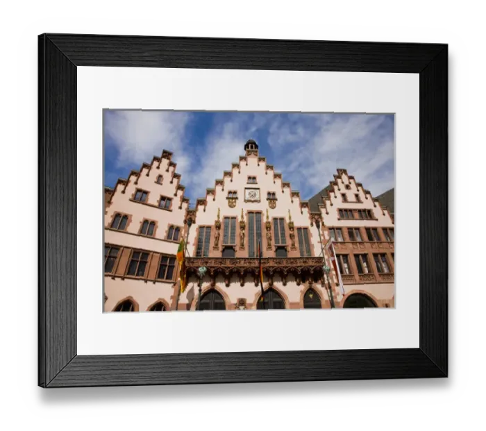 Framed Print : GERMANY, Hessen, Frankfurt am Main, Romerberg Square. Reconstructed midieval houses Framed Print : GERMANY, Hessen, Frankfurt am Main, Romerberg Square. Reconstructed midieval houses