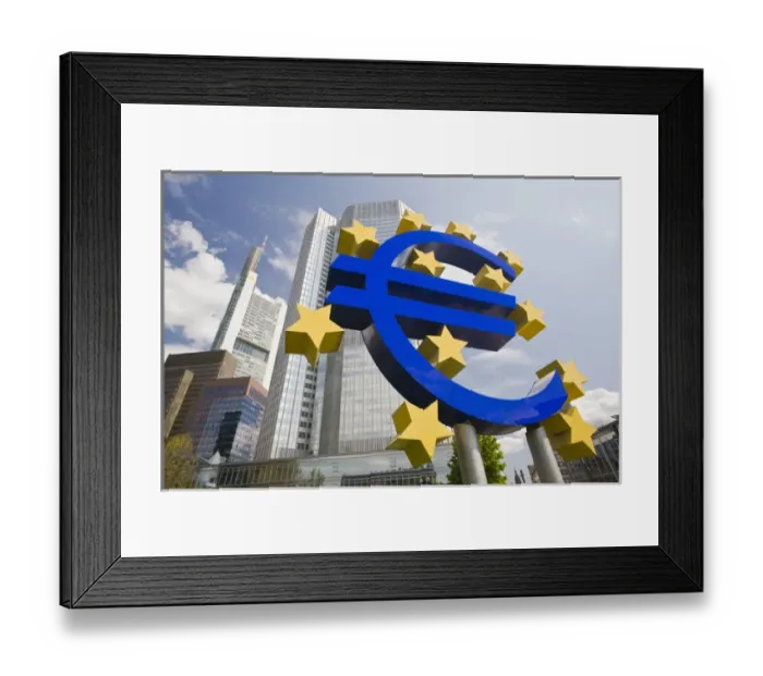 Framed Print : GERMANY, Hessen, Frankfurt am Main. Euro Tower, home of European Central Bank Framed Print : GERMANY, Hessen, Frankfurt am Main. Euro Tower, home of European Central Bank