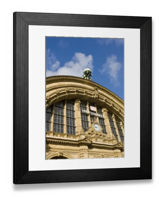 Framed Print : GERMANY, Hessen, Frankfurt am Main. front of Hauptbahnhof, main train station, morning Framed Print : GERMANY, Hessen, Frankfurt am Main. front of Hauptbahnhof, main train station, morning