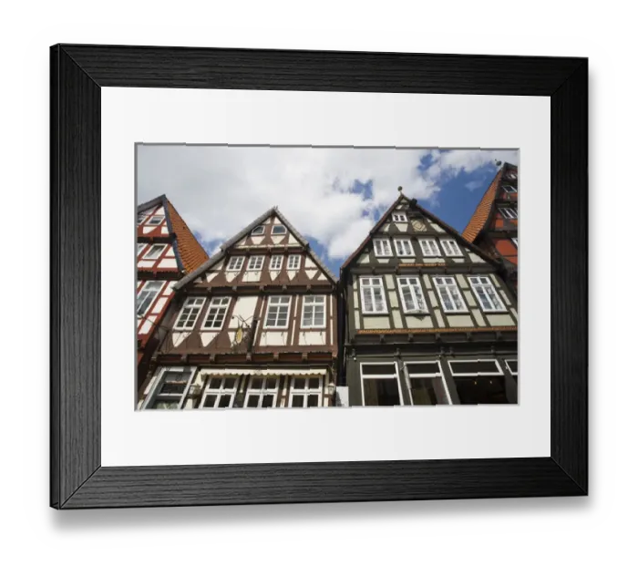 Framed Print : GERMANY, Niedersachsen, Celle. Old Timbered houses