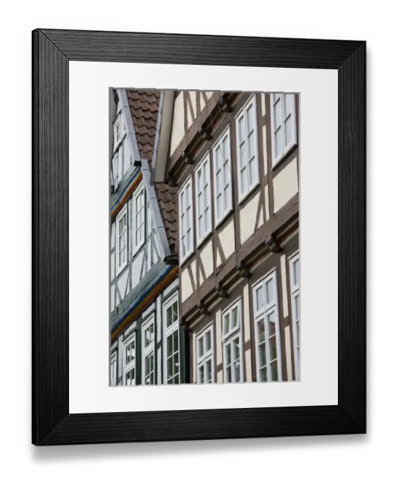 Framed Print : GERMANY, Niedersachsen, Celle. Old Timbered houses