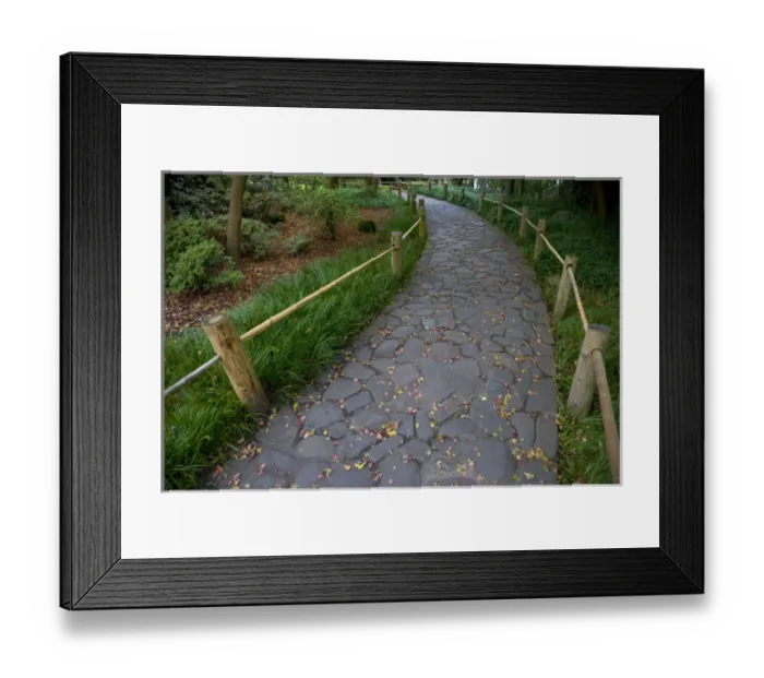 Framed Print : Stone Pathway in the Japanese Gardens Golden Gate Park, San Francisco California Framed Print : Stone Pathway in the Japanese Gardens Golden Gate Park, San Francisco California
