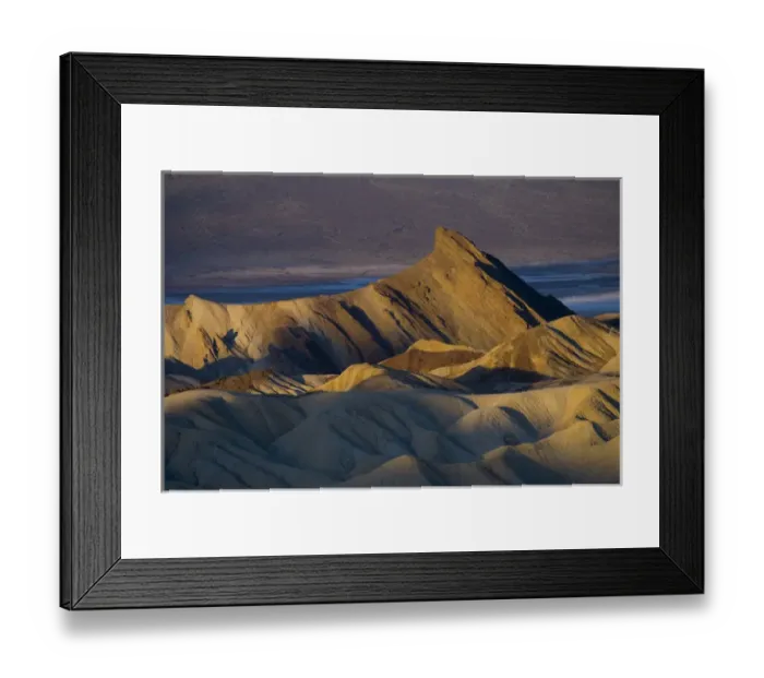 Framed Print : Mornings first light on Zabriskie Point and Death Valley Below. Death Valley N Framed Print : Mornings first light on Zabriskie Point and Death Valley Below. Death Valley N