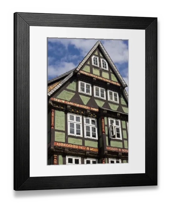 Framed Print : GERMANY, Niedersachsen, Celle. Old Timbered houses