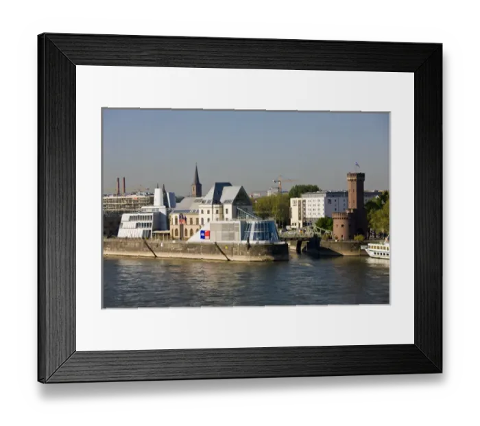 Framed Print : GERMANY, Nordrhein-Westfalen, Cologne. Chocolate Museum, Rhein River