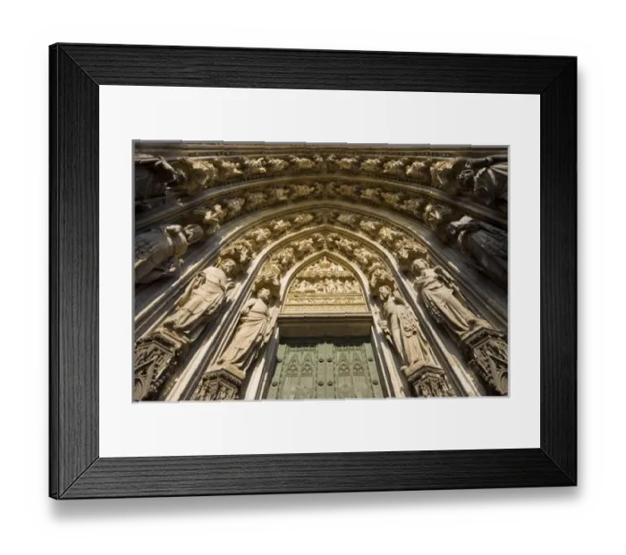 Framed Print : GERMANY, Nordrhein-Westfalen, Cologne. Cologne Cathedral, Kolner Dom, front entrance