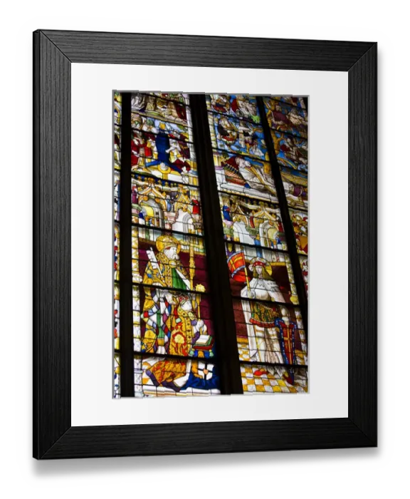 Framed Print : GERMANY, Nordrhein-Westfalen, Cologne. Cologne Cathedral, Kolner Dom, stained glass
