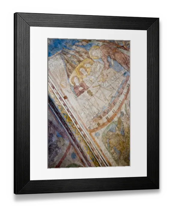 Framed Print : GERMANY, Nordrhein-Westfalen, Cologne. St. Maria Lyskirchen church frescoes, 13th century Framed Print : GERMANY, Nordrhein-Westfalen, Cologne. St. Maria Lyskirchen church frescoes, 13th century