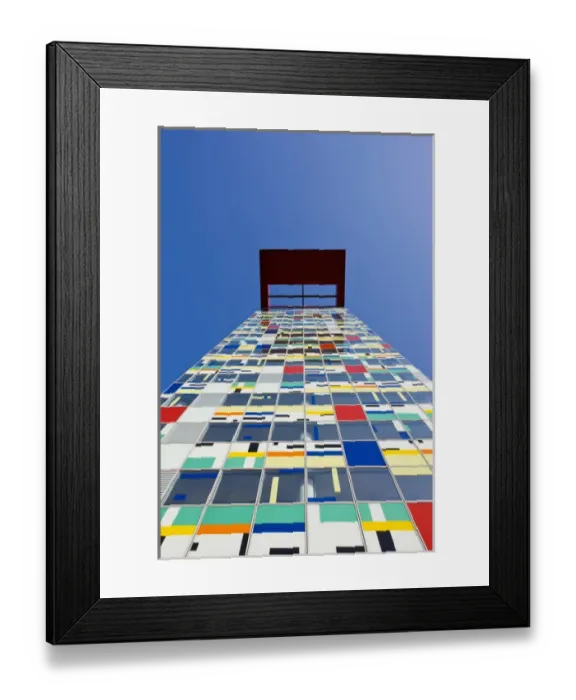 Framed Print : GERMANY, Nordrhein-Westfalen, Dusseldorf. Medienhafen, Colorium building by William Alsop