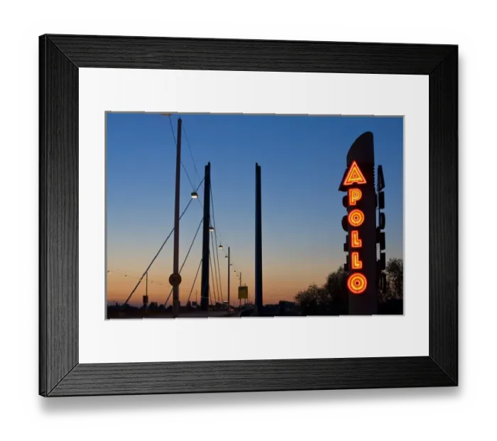 Framed Print : GERMANY, Nordrhein-Westfalen, Dusseldorf. Medienhafen, Rhenkniebrucke bridge