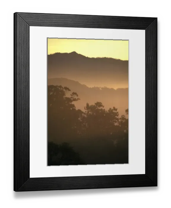 Framed Print : Sunrise over the hills above Napa Valley near Rutherford, Napa County, California, U. S. A Framed Print : Sunrise over the hills above Napa Valley near Rutherford, Napa County, California, U. S. A