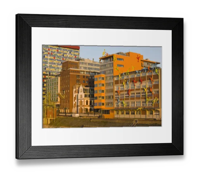 Framed Print : GERMANY, Nordrhein-Westfalen, Dusseldorf. Medienhafen
