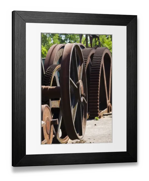 Framed Print : GERMANY, Nordrhein-Westfalen, Ruhr Basin, Dortmund. LWL Industrial Museum, Zollern Colliery