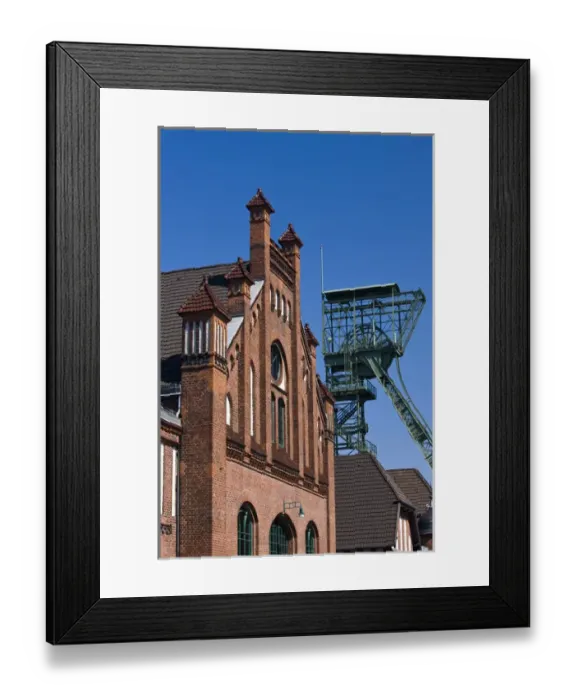 Framed Print : GERMANY, Nordrhein-Westfalen, Ruhr Basin, Dortmund. LWL Industrial Museum, Zollern