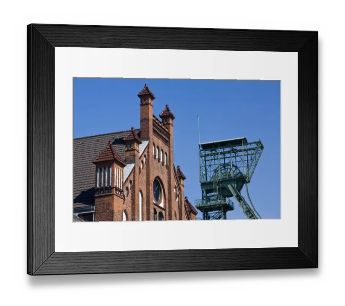 Framed Print : GERMANY, Nordrhein-Westfalen, Ruhr Basin, Dortmund. LWL Industrial Museum, Zollern