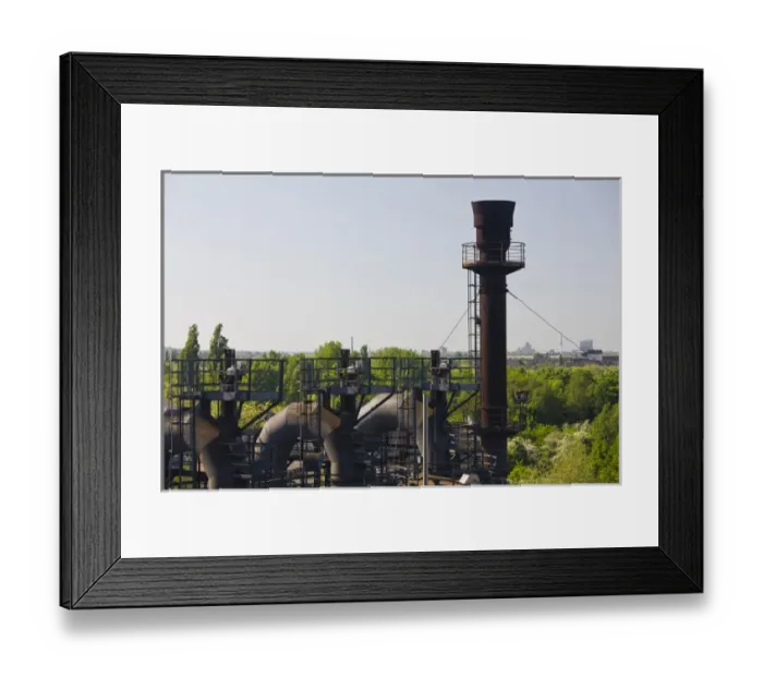 Framed Print : GERMANY, Nordrhein-Westfalen, Ruhr Basin, Duisburg. North Duisburg Landscape Park