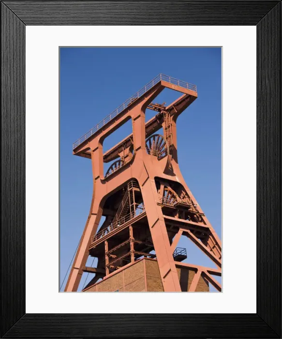 Framed Print : GERMANY, Nordrhein-Westfalen, Ruhr Basin, Essen. World Heritage Zollverein former coal mine Framed Print : GERMANY, Nordrhein-Westfalen, Ruhr Basin, Essen. World Heritage Zollverein former coal mine