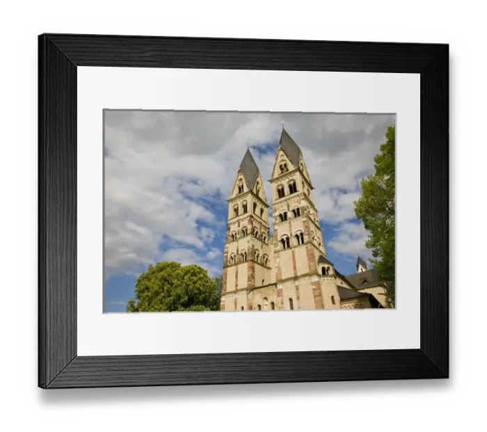 Framed Print : GERMANY, Rheinland-Pfaltz, Koblenz. Basilika St. Kastor, 12th century Framed Print : GERMANY, Rheinland-Pfaltz, Koblenz. Basilika St. Kastor, 12th century