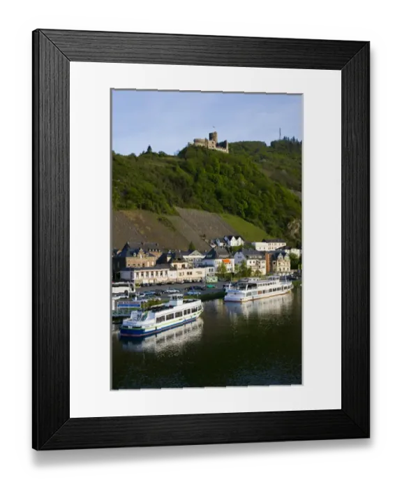 Framed Print : GERMANY, Rheinland-Pfaltz, Mosel River Valley, Bernkastel-Kues. Town view along Mosel Framed Print : GERMANY, Rheinland-Pfaltz, Mosel River Valley, Bernkastel-Kues. Town view along Mosel