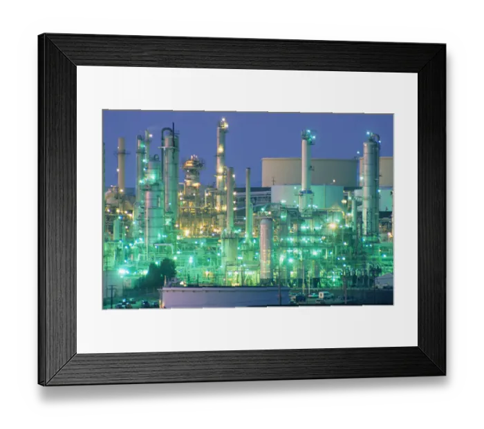 Framed Print : refinery dusk Rodeo California Framed Print : refinery dusk Rodeo California