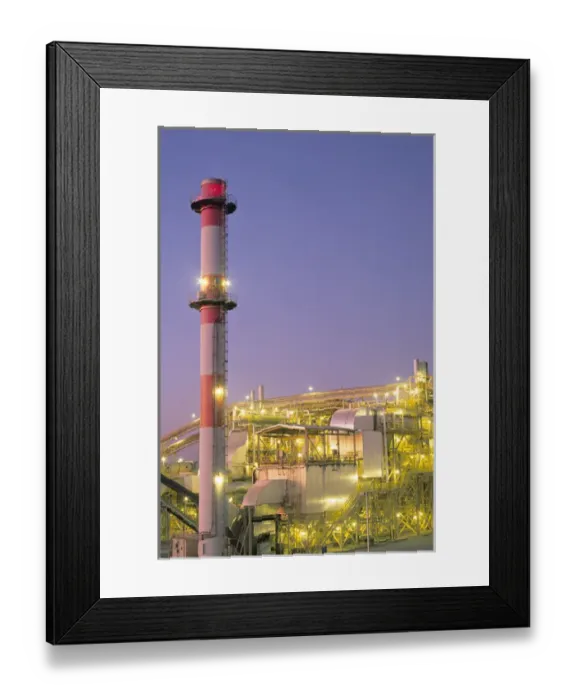 Framed Print : sunset lighting electrical generating plant California Framed Print : sunset lighting electrical generating plant California