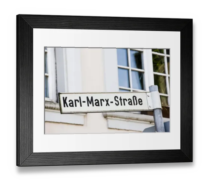 Framed Print : GERMANY, Rheinland-Pfaltz, Mosel River Valley, Trier. Sign for Karl Marx Street Framed Print : GERMANY, Rheinland-Pfaltz, Mosel River Valley, Trier. Sign for Karl Marx Street