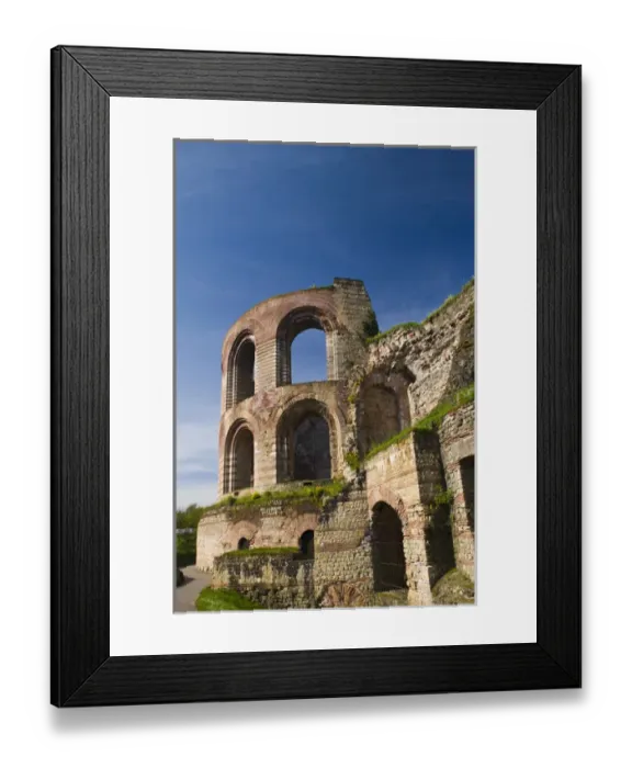 Framed Print : GERMANY, Rheinland-Pfaltz, Mosel River Valley, Trier. Kaiserthermen, Roman bath ruins