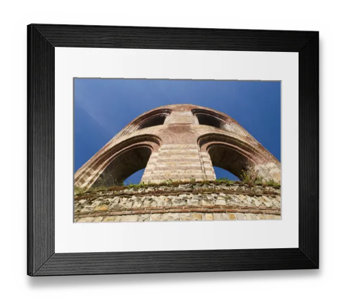 Framed Print : GERMANY, Rheinland-Pfaltz, Mosel River Valley, Trier. Kaiserthermen, Roman bath ruins
