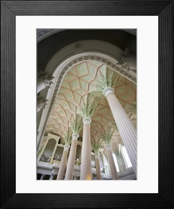 Framed Print : GERMANY, Sachsen, Leipzig. Nikolaikirche church, interior Framed Print : GERMANY, Sachsen, Leipzig. Nikolaikirche church, interior