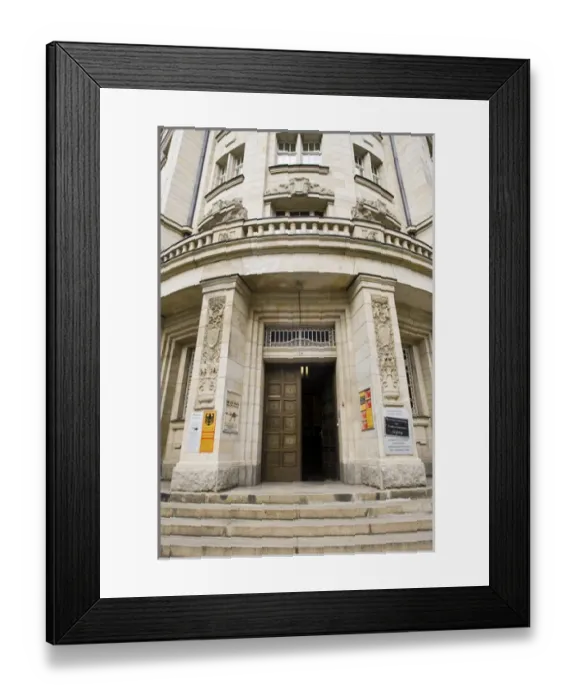 Framed Print : GERMANY, Sachsen, Leipzig. Stasi Secret Police Museum, exterior Framed Print : GERMANY, Sachsen, Leipzig. Stasi Secret Police Museum, exterior