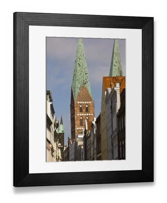 Framed Print : GERMANY, Schleswig-Holstein, Lubeck. Marienkirche church Framed Print : GERMANY, Schleswig-Holstein, Lubeck. Marienkirche church