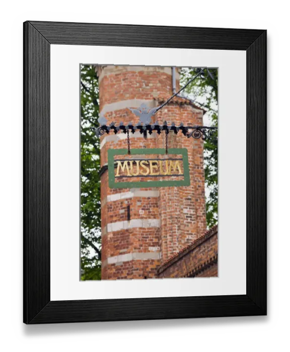 Framed Print : GERMANY, Schleswig-Holstein, Lubeck. St. Annen Museum sign Framed Print : GERMANY, Schleswig-Holstein, Lubeck. St. Annen Museum sign