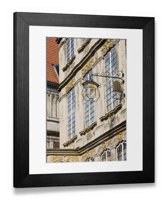Framed Print : GERMANY, State of Bremen, Bremen. Building on the Marktplatz Framed Print : GERMANY, State of Bremen, Bremen. Building on the Marktplatz