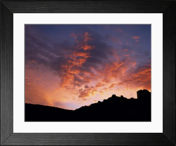 Framed Print : ANZA-BORREGO DESERT STATE PARK, CALIFORNIA. USA. Altocumulus clouds at dawn. Little