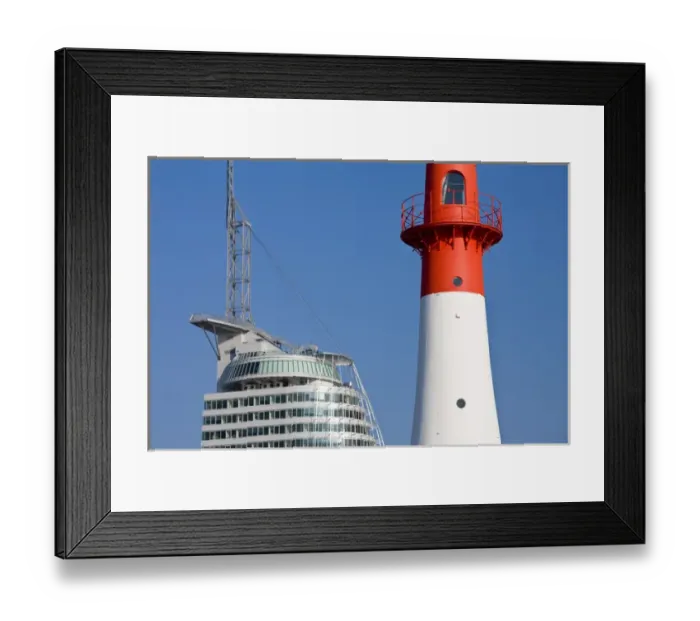 Framed Print : GERMANY, State of Bremen, Bremerhaven. Atlantic Sail City Building