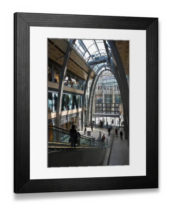 Framed Print : GERMANY, State of Hamburg, Hamburg. Europa Passage shopping mall Framed Print : GERMANY, State of Hamburg, Hamburg. Europa Passage shopping mall
