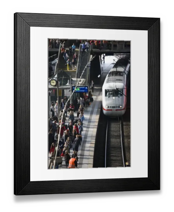 Framed Print : GERMANY, State of Hamburg, Hamburg. Main Train Station, interior Framed Print : GERMANY, State of Hamburg, Hamburg. Main Train Station, interior