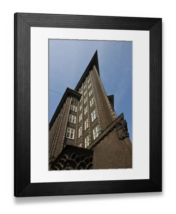 Framed Print : GERMANY, State of Hamburg, Hamburg. Merchant district, Chilehaus office building