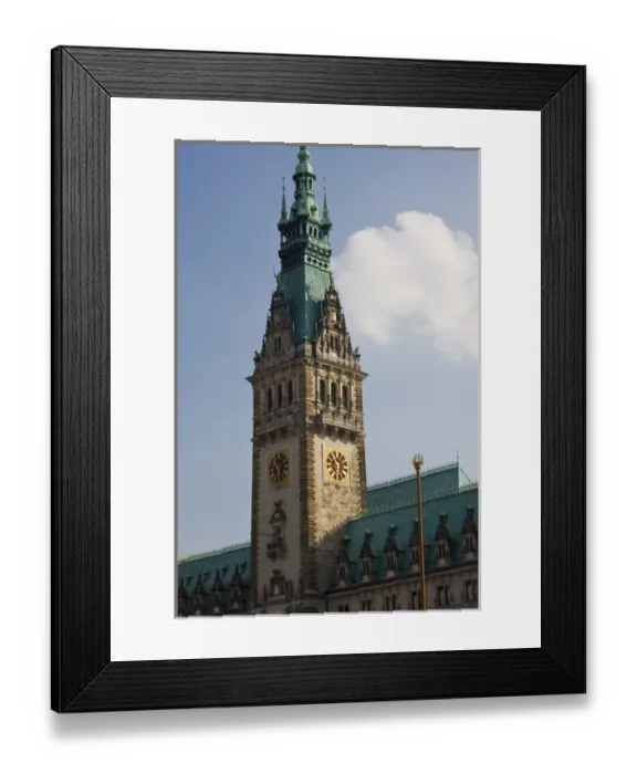 Framed Print : GERMANY, State of Hamburg, Hamburg. Rathaus, Town Hall