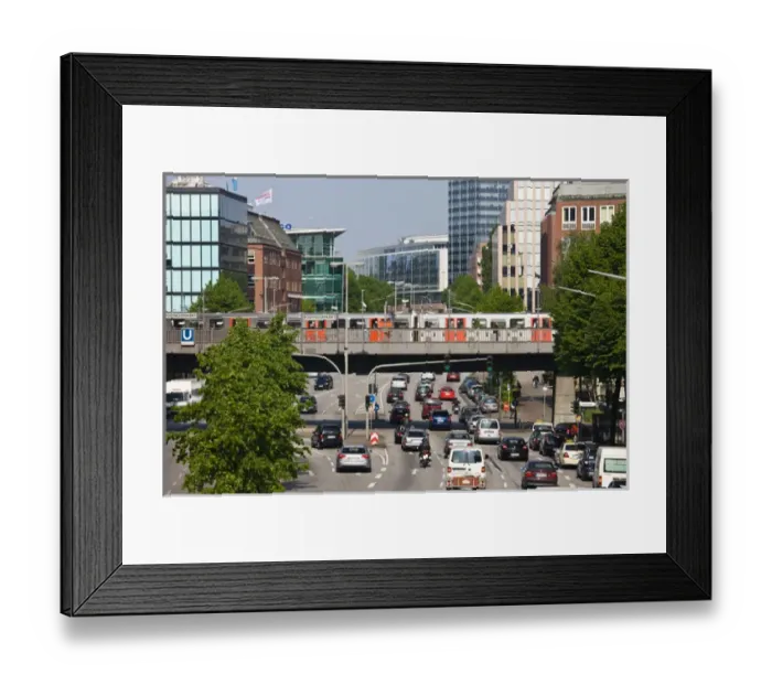 Framed Print : GERMANY, State of Hamburg, Hamburg. Willy-Brandt Strasse Framed Print : GERMANY, State of Hamburg, Hamburg. Willy-Brandt Strasse