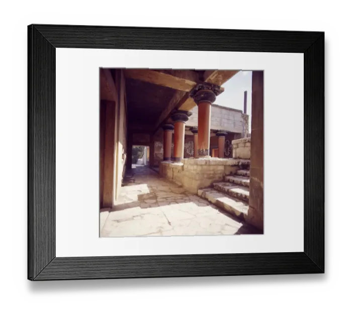 Framed Print : Knossos, The Grand Staircase. Minoan Palace. Crete Framed Print : Knossos, The Grand Staircase. Minoan Palace. Crete