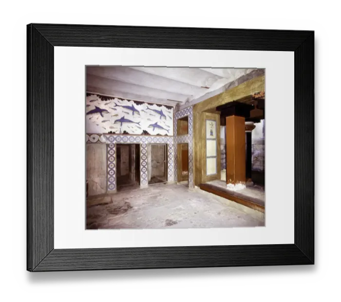 Framed Print : Knossos- The Dolphin Room Minoan Bronze Age GREECE Framed Print : Knossos- The Dolphin Room Minoan Bronze Age GREECE