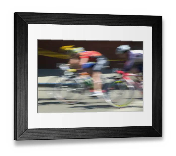 Framed Print : 06. USA, California, San Francisco Bike Race, Downtown (NR)