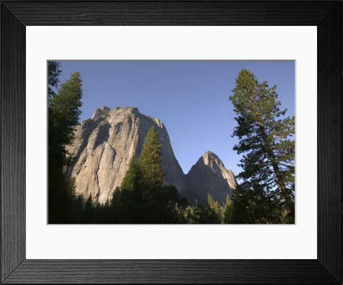 Framed Print : 06. USA, California, Yosemite National Park: Valley View from Merced River / Morning Framed Print : 06. USA, California, Yosemite National Park: Valley View from Merced River / Morning