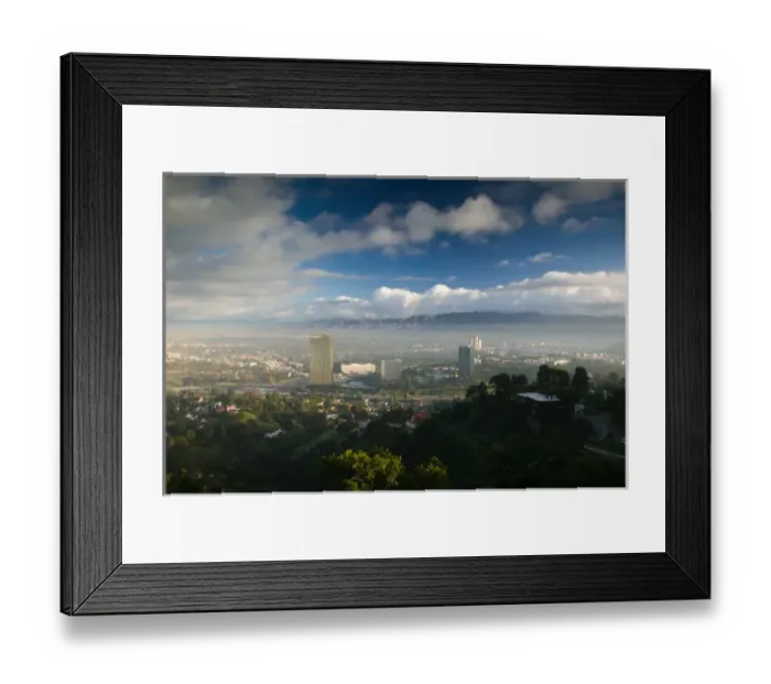 Framed Print : USA-California-Los Angeles-San Fernando Valley: Morning View of Universal City / NBC Framed Print : USA-California-Los Angeles-San Fernando Valley: Morning View of Universal City / NBC