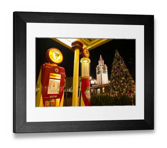 Framed Print : USA-California-Los Angeles-West Hollywood: Old Gas Station at the Farmers Market Framed Print : USA-California-Los Angeles-West Hollywood: Old Gas Station at the Farmers Market