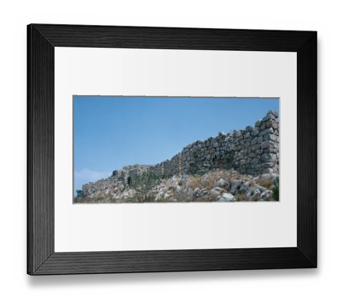 Framed Print : Tiryns, Mycenaean site Cyclopean Walls Greece Copyright: aAC Ltd